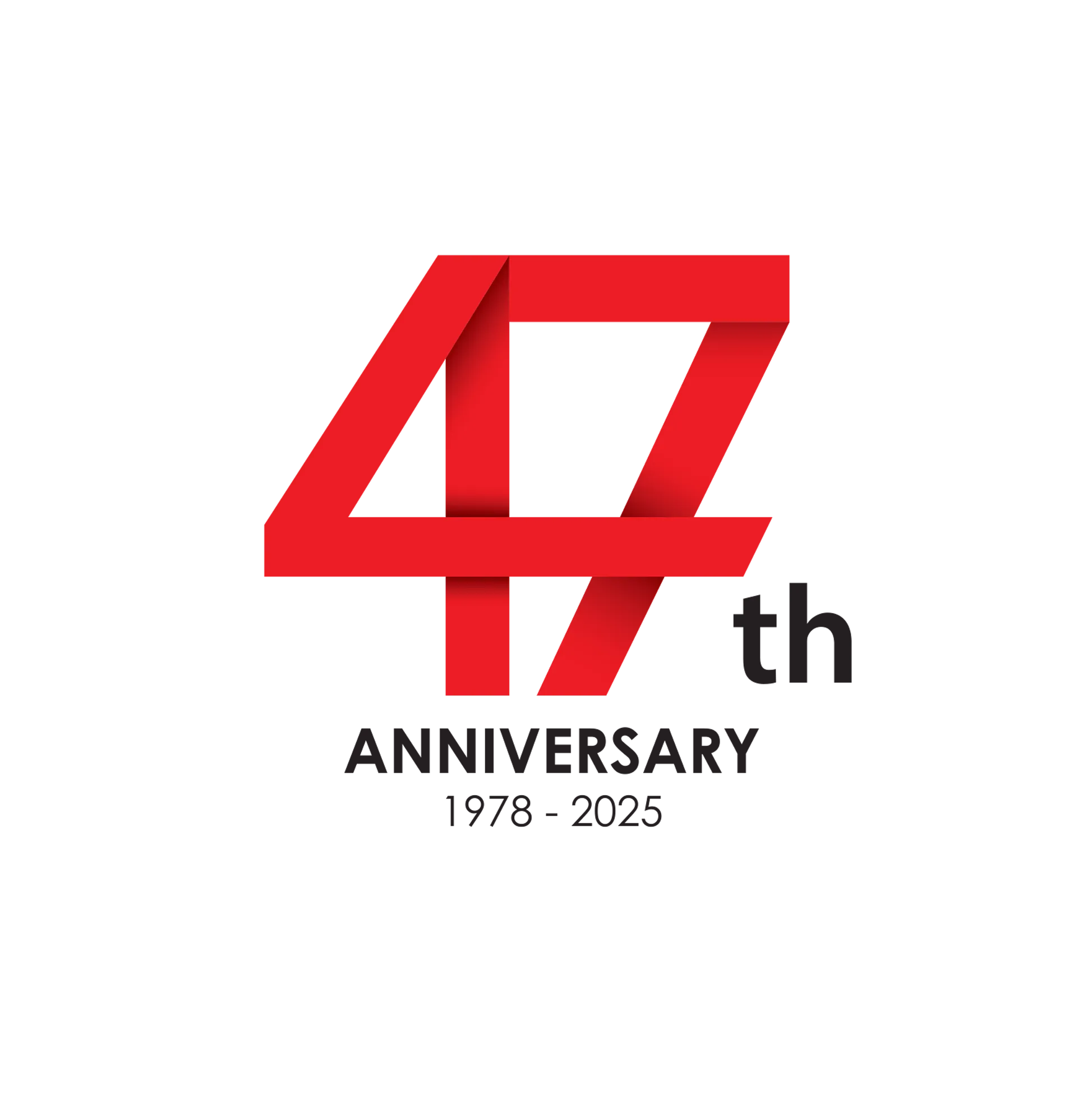 47 years anniversary icon